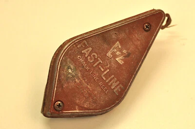 Raro carrete de línea de tiza vintage E-Z Fast-Line con línea en él, B&S, ¡hecho en EE. UU.! Foto 1 de 4