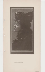 1907 Carlotta Nillson auf ca. 6x12 Vintage gedrucktes Foto mit einfacher Rückseite - Bild 1 von 2