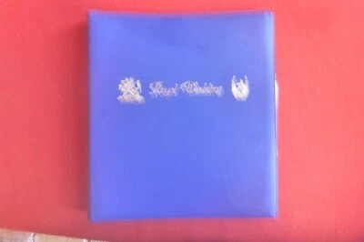 ÁLBUM DE BODAS REALES PRÍNCIPE CARLOS Y DAMA DIANA 11 PÁGINAS DE SELLOS Y FDCS Foto 1 de 4