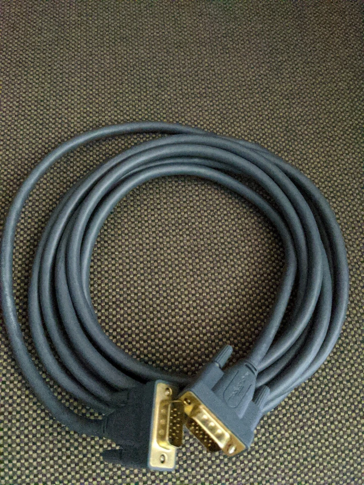Rocketfish High Performance SVGA Cable Gray Gold Plated Connectors 12ft - Image 1 of 1