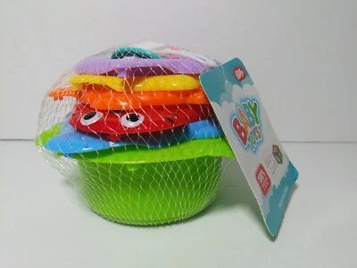 Stacking Cups Spinning Bath Toys For Baby Kids Girls Boys 123 Year Old Toddlers - Image 1 of 4