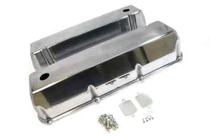 Big Block Ford Tall Fabricated Aluminum Valve Covers Baffled w/ Hole 429 - 460 - Picture 1 of 1