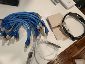 LOT** Kabel DAC Ubiquiti Unifi SFP 1M, 10 cali i 17 * 8 cali kable krosowe - Zdjęcie 1 z 3