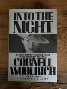 INTO THE NIGHT CORNELL WOOLRICH MYSTERIOUS PRESS 1987 FIRST EDITION HCDJ - Picture 1 of 3