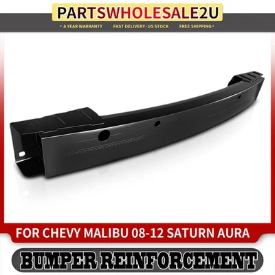 Barra de impacto de refuerzo de parachoques trasero de acero para Chevy Malibu 08-12 Saturn Aura Foto 1 de 4