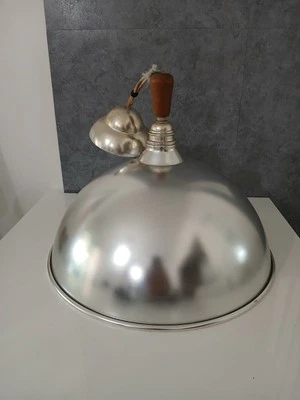 Lampadario a Sospensione Industriale Soffitto Alluminio Argentato 40 cm Vintage - Immagine 1 di 2