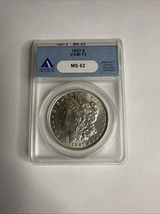 1887 Morgan Dollar ANACS MS 62 VAM-13 | Beautiful Coin * A4 - Picture 1 of 4