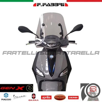 Cupolino Parabrezza Basso Lastra Fumè Fabbri Piaggio Liberty 50 125 150 2025 ... - Immagine 1 di 3