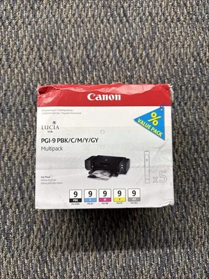 Cartucho de tinta Canon PGI9 inyección de tinta cian magenta amarillo foto negro Foto 1 de 4