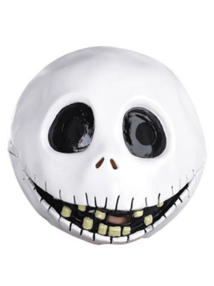 Máscara de vinilo de lujo Pesadilla antes de Navidad Jack Skellington para adultos Foto 1 de 1