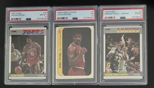 1987 Kareem Abdul-Jabbar PSA 6 - 1986 & 1987 Julius Erving PSA 8 & PSA 5 - HOF - Picture 1 of 4