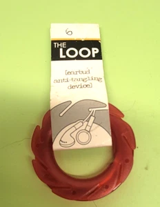 THE LOOP ÉCOUTEUR DISPOSITIF ANTI-EMMÊLAGE ROUGE NEUF - Photo 1 sur 2