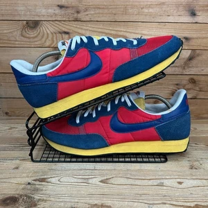 Nike Turnschuhe Herren Größe UK 11 Challenger OG Navy Rot Gelb Waffel Laufschuhe - Bild 1 von 13