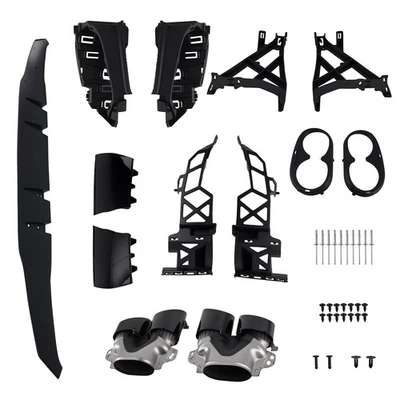 Difusor traseiro lábio A45 tubo de escape preto brilhante para Benz A-class Hatchback W177 2018+ - Imagem 1 de 4