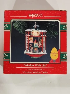 Enesco Treasury of Christmas Ornaments ~ Window Wish List 1992 NIB - Picture 1 of 7