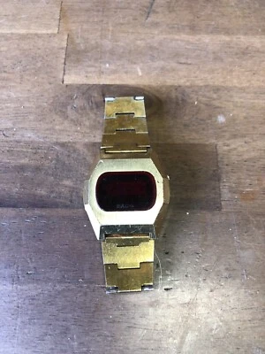 Orologio uomo Bulova Computron vintage anni 1976 ROSSO LED inox - Immagine 1 di 4