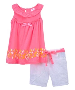 NWT Infant Girls Nannette Two Piece Embellished Swing Tank Top Shorts Set SZ 24M - Picture 1 of 6