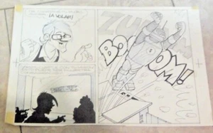 1972 FRANCISCO MAZZA ORIGINAL ART PAGE ROBOT COMIC ARGENTINA - Picture 1 of 1