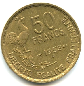 50 francs Guiraud 1953 B de qualité n°5536 - Foto 1 di 2