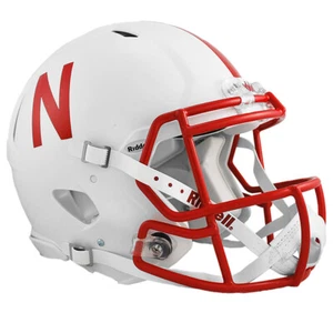Nebraska Cornhuskers Riddell Speed Originalgröße authentischer Footballhelm - Bild 1 von 4