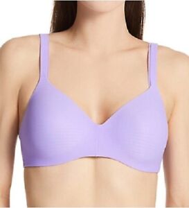 Hanes Ultimate Convertible Low-Cut T-Shirt Bra, Sweetened Lilac, 34B, New w/Tags