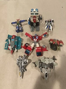Vintage 1990s Transformers Hasbro Bandai Figures Lot Of 8 Bundle - Picture 1 of 9