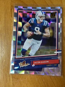 2020 Donruss The Rookies Jacob Eason Checkerboard Parallel Tr-je - Picture 1 of 8