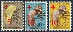 Neth New Guinea B4-B6, MNH. Michel 38-40. Bird of Paradise, Red Cross 1955. - Picture 1 of 1