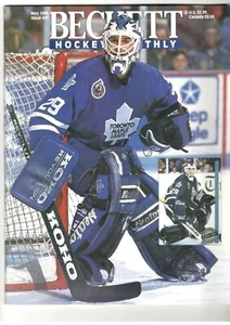 Felix Potvin 1er número | Guía de hockey Beckett #31 de mayo de 1993 | Al Iafrate atrás - Imagen 1 de 2