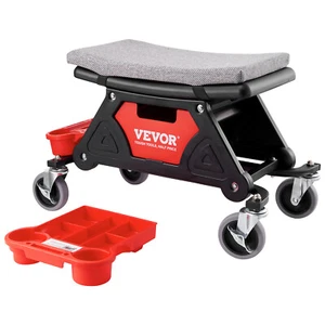 VEVOR Mechanic Stool Creeper Seat 300lb Rolling Shop Stool with Tool Trays - Picture 1 of 12