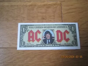 More details for ac/dc 1990 money talks dollar bill.- angus young multi buys!