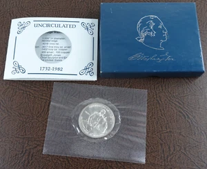 1982-D George Washington Commemorative Half Dollar BU Unc 50C 90% SIlver US Coin - Picture 1 of 6