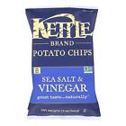 Kettle Brand - Potato Chps Sea Salt &amp; Vngar - Case Of 9 - 13 Oz