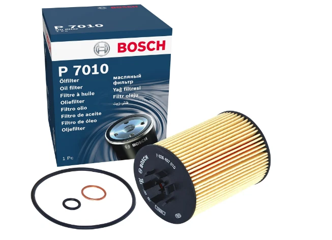 CUATRO filtros de aceite Bosch para BMW 545i (E60/E61) 333 CV (09/03 - 10/05) Foto 1 de 1