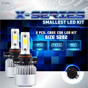 200W 20000LM CREE LED 6000K Kit de conversión de luz antiniebla blanca PAR DE BOMBILLAS - 5202 - Imagen 1 de 7