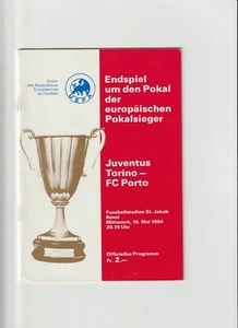 1984 ECWC Final.Juventus v FC Porto. - Picture 1 of 1