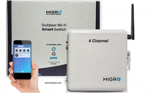 Control WiFi Piscina, Bomba, Calentador, Luces, 4 Ch, Temporizador, Acceso Smartphone, Alexa - Imagen 1 de 8