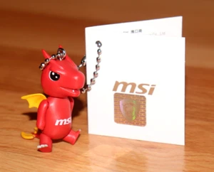 MSI True Gaming Mini Figur Promo Drache Puppe Charm / Schlüsselanhänger Gamescom 2024 - Bild 1 von 15