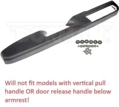 Dorman 80994 Front Driver Side Door Armrest Repair 10-13 Tahoe Silverado Black - Image 1 of 2