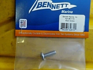 QTY4 BENNETT MARINE BOAT TRIM TAB 3/4" Lower Hinge Fastener Machine Screw H1175 - Picture 1 of 1