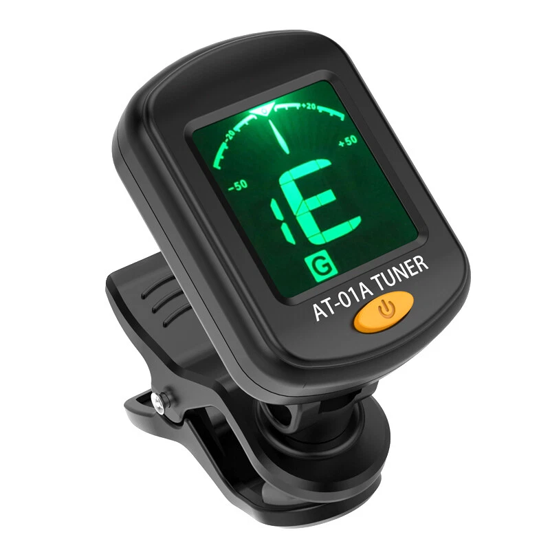 Clip-On Digital Stimmgerät Gitarre auch für Bass Violine Ukulele Gitarren Tuner - Bild 1 von 4