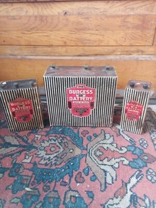 3 Vintage Burgess "B" Battery Collection 2308 5308 5158 - Picture 1 of 8