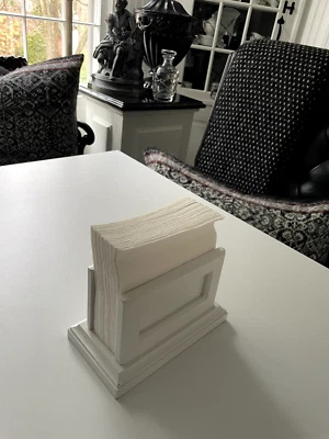 CERÁMICA GRANERO BLANCO MADERA COCINA SERVILLETA LIBRO DE COCINA SOPORTE ESCRITORIO ESTANTE PARA CARTAS Foto 1 de 4