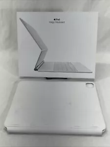 Apple Magic Keyboard A2480 White iPad Keyboard in Box MJQL3LL/A TESTED - Picture 1 of 13