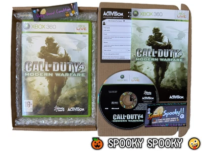 Call of Duty 4 Modern Warfare  XBOX 360 - UK PAL VGC CIB with Reg - Tracked - Image 1 of 4