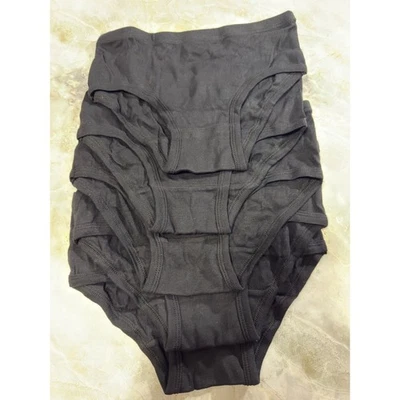 Girls Cotton Underwear Size 12 Black Panties Briefs 5 Pack New Kids - Image 1 of 4