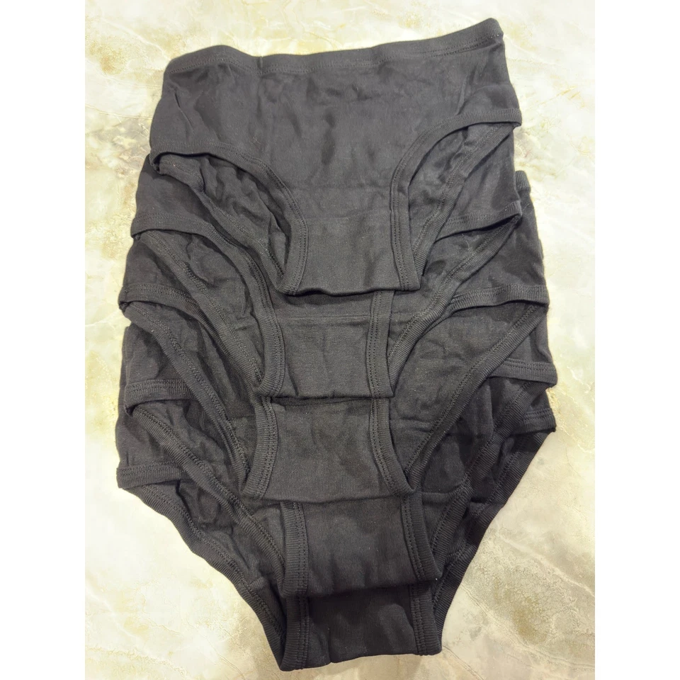 Girls Cotton Underwear Size 12 Black Panties Briefs 5 Pack New Kids - Image 1 of 4