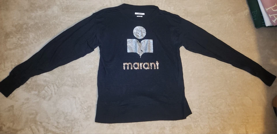 Isabel Marant Etoile Long Sleeve Top 100% Linen Size Xs - Image 1 of 4