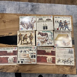 Gruppo lotto di 10 miniature militari vintage Tamiya non assemblate 1/35 CIOB - Foto 1 di 11