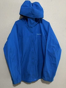 Marmot Gore-Tex PacLite Rain Jacket Size XL Blue Hoodie Hiking Waterproof  - Picture 1 of 9